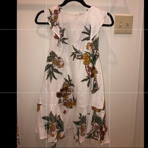 Free People Floral Linen Dress - Small